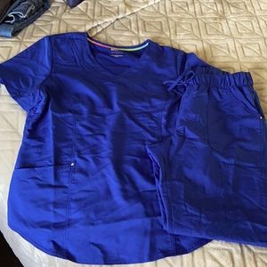 ScrubStar Royal Blue Scrub Top and Bottoms